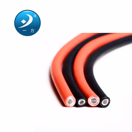 Photovoltaic TUV UL Tinned Copper PV1f PV Solar Cable 6mm2