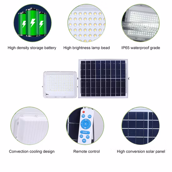 Outdoor Waterproof IP65 Street 100W 200 300W Solar Charging Lamp