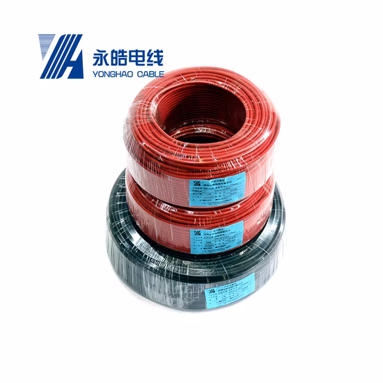 Two Coresolar System Photovoltaic Flexible Copper PV Solar Panel Electrical Wire 2.5mm2 4mm2 6mm2 10mm2 DC Electric Solar Fiber Optic Cable