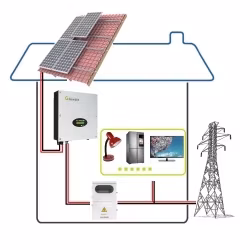 Cheap 500W 1000W 1500W 2kw on Grid/off Grid Tied Hybrid PV Solar Generator Portable off Grid Solar Home Lighting Energy System 1000W for Power DC TV Fan