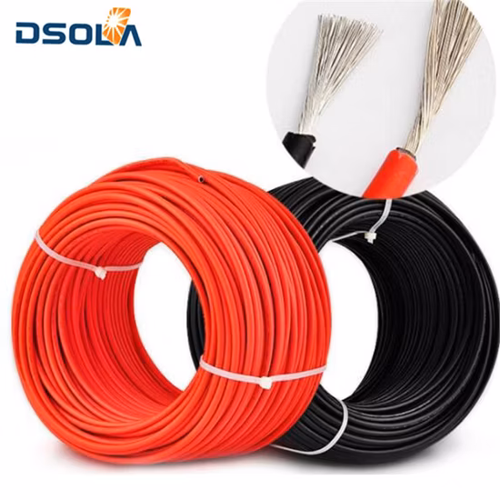 Dsola Hot Sale Durable Low Smoke Free Halogen 6mm2 Solar Cable Price