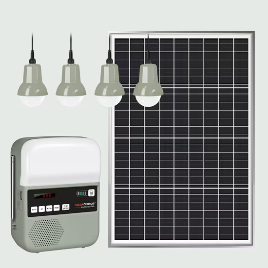 off Grid Portable Solar Power System Solar Home Lighting TV Fan Power System