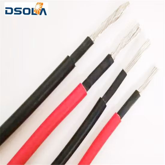 Dsola Hot Sale Durable Low Smoke Free Halogen 6mm2 Solar Cable Price
