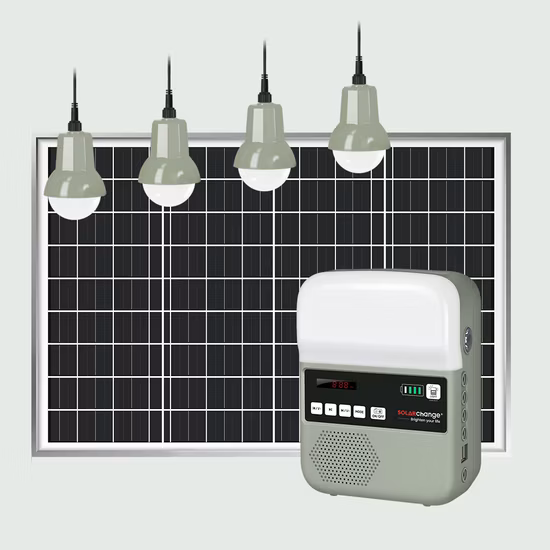 off Grid Portable Solar Power System Solar Home Lighting TV Fan Power System