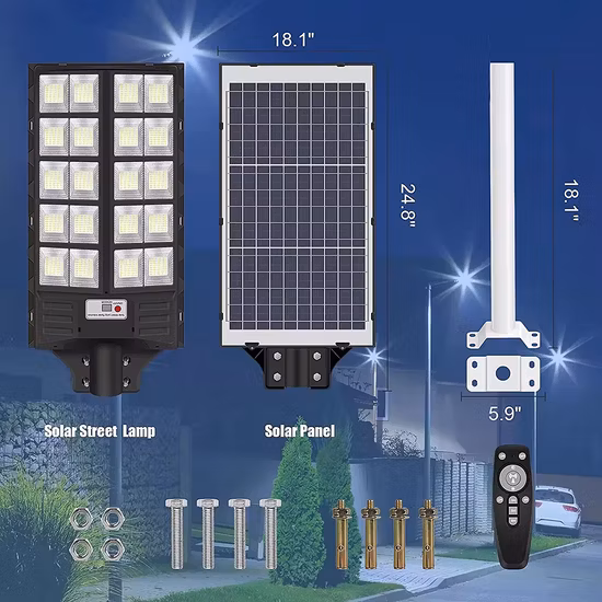 China Solar Manufacturer Aluminum 2000/1000/800/600/500W/400/300/200/100W LED Sensor IP66 Street Outdoor All in One Camera ABS COB Wall Flood Garden Road Light
